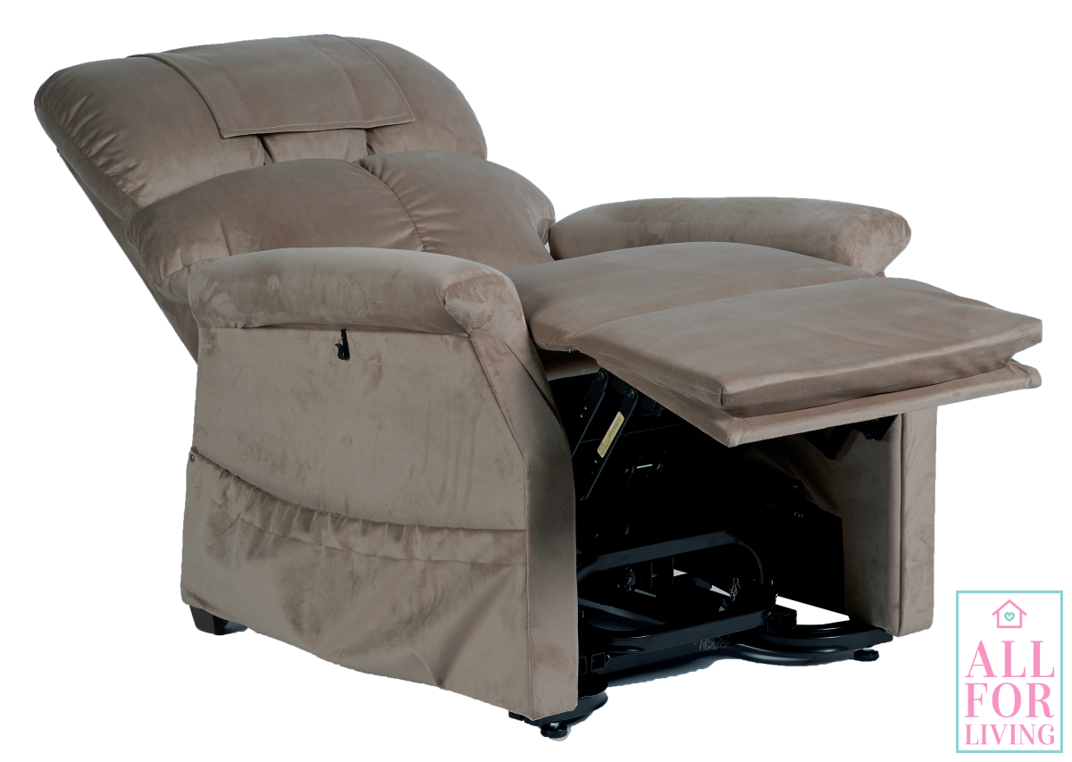 Aufstehsessel Komfort Plus mit Vibrationsmassage und Wärmefunktion Stahl